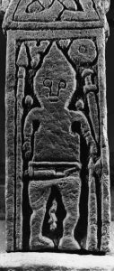 Martial figure from the shaft of a Viking Age cross from Middleton, Yorkshire (Corpus of Anglo-Saxon Stone Sculpture)