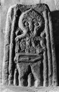 Martial figure from the shaft of a Viking Age cross from Middleton, Yorkshire (Corpus of Anglo-Saxon Stone Sculpture)